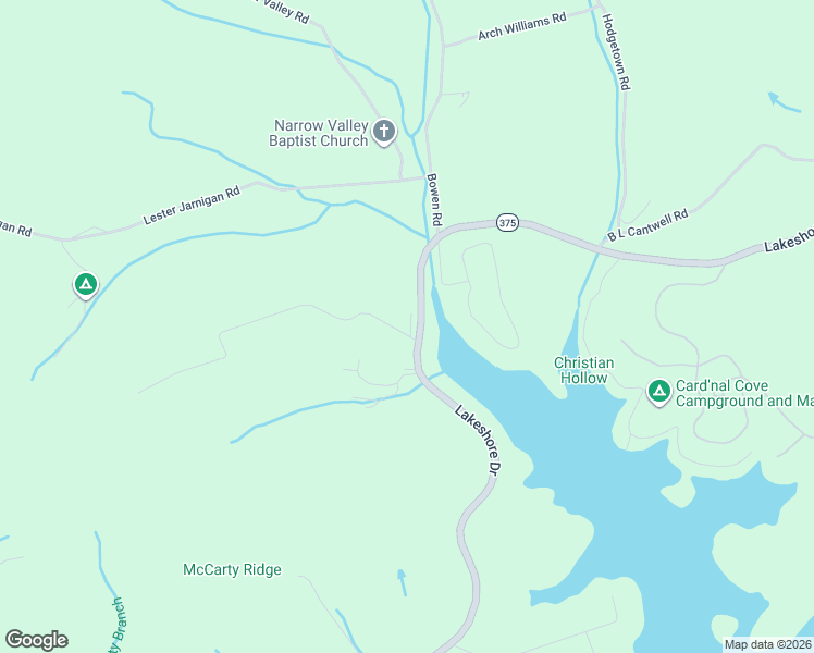 map of restaurants, bars, coffee shops, grocery stores, and more near 212 Roberts Ridge in Rutledge