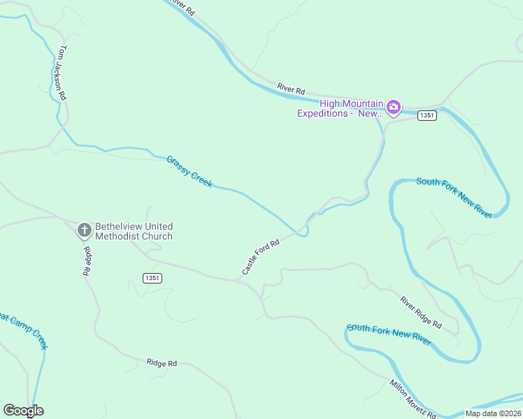 map of restaurants, bars, coffee shops, grocery stores, and more near 3767 Castle Ford Road in Boone