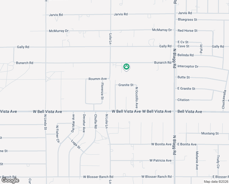 map of restaurants, bars, coffee shops, grocery stores, and more near 3140 Broken Bow Avenue in Pahrump