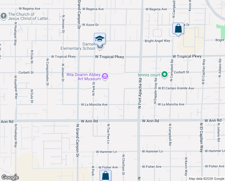 map of restaurants, bars, coffee shops, grocery stores, and more near 5740 North Tee Pee Lane in Las Vegas