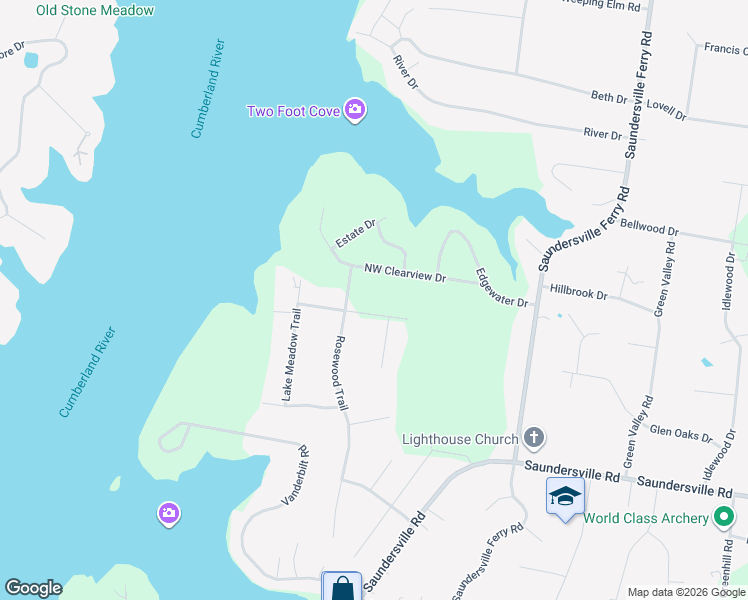 map of restaurants, bars, coffee shops, grocery stores, and more near 1609 Country Haven Trail in Mt. Juliet