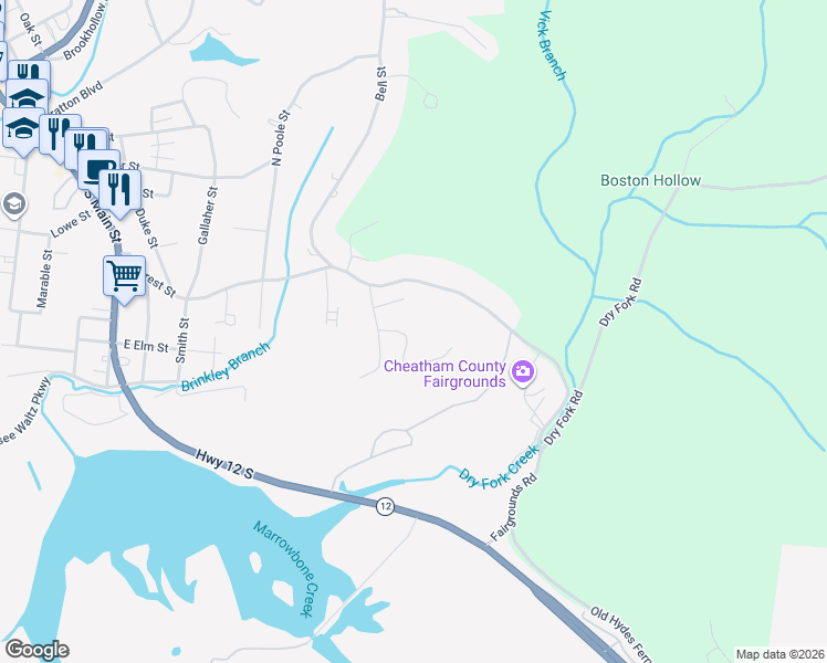 map of restaurants, bars, coffee shops, grocery stores, and more near 146 Forrest Court in Ashland City