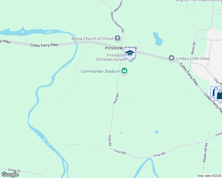 map of restaurants, bars, coffee shops, grocery stores, and more near 326 Holt Road in Lebanon