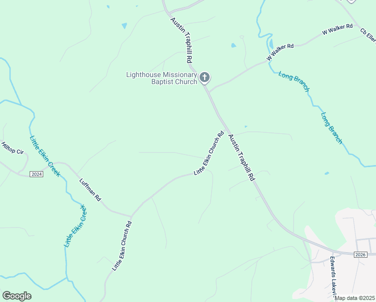 map of restaurants, bars, coffee shops, grocery stores, and more near 2573 Little Elkin Church Road in Ronda