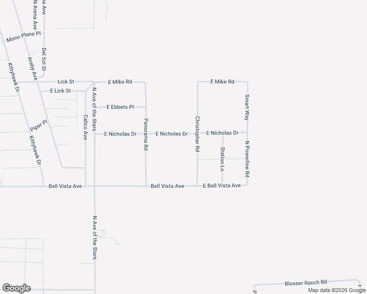 map of restaurants, bars, coffee shops, grocery stores, and more near 2191 East Nicholas Drive in Pahrump