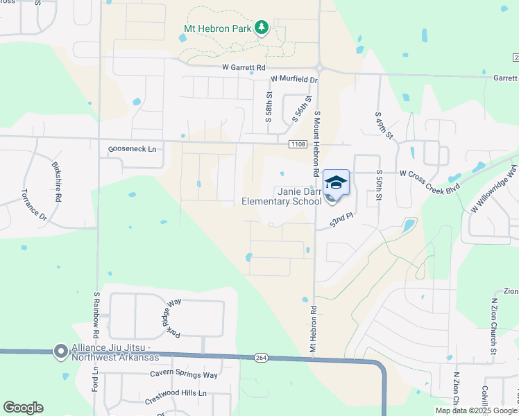 map of restaurants, bars, coffee shops, grocery stores, and more near 5706 West Lakewood Drive in Rogers