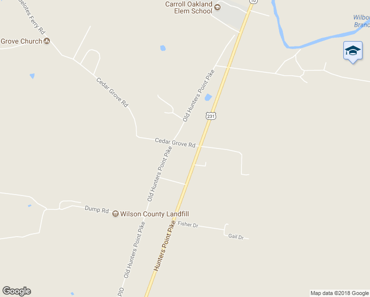map of restaurants, bars, coffee shops, grocery stores, and more near 3419 Cedar Grove Road in Lebanon