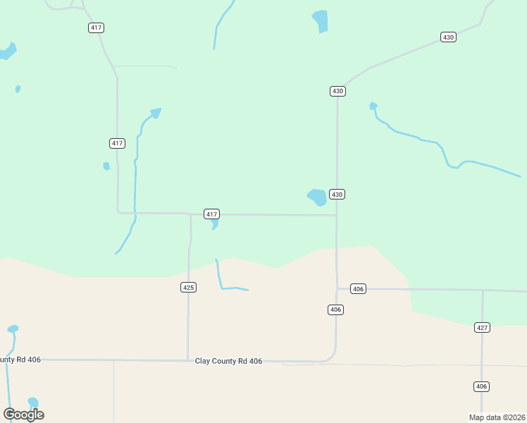 map of restaurants, bars, coffee shops, grocery stores, and more near 102 County Road 417 in Rector