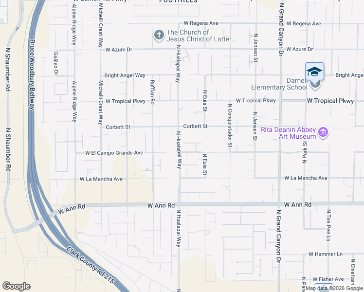 map of restaurants, bars, coffee shops, grocery stores, and more near 9983 Fremantle Avenue in Clark County