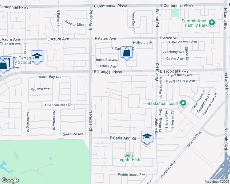 map of restaurants, bars, coffee shops, grocery stores, and more near 3637 Inverness Grove Avenue in North Las Vegas