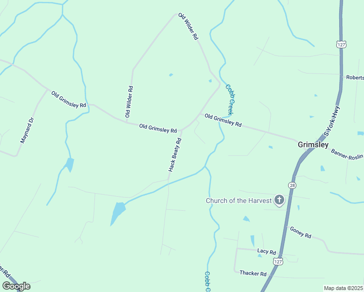 map of restaurants, bars, coffee shops, grocery stores, and more near 811 Hack Beaty Road in Grimsley