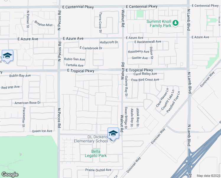 map of restaurants, bars, coffee shops, grocery stores, and more near 5841 Montina Vines Street in North Las Vegas
