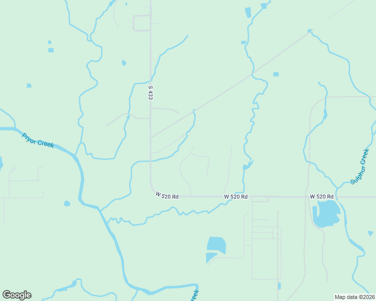 map of restaurants, bars, coffee shops, grocery stores, and more near 11 Ranch Acres Road in Pryor