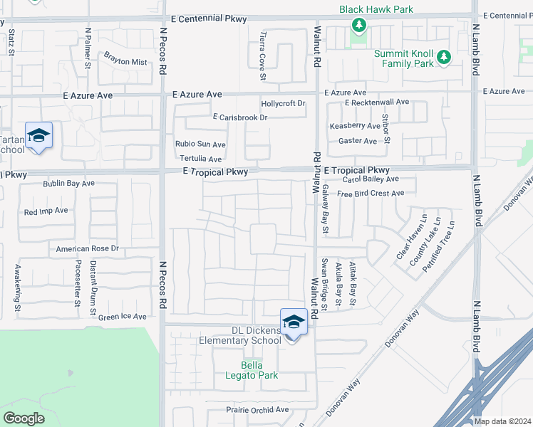 map of restaurants, bars, coffee shops, grocery stores, and more near 3741 Garnet Heights Avenue in North Las Vegas