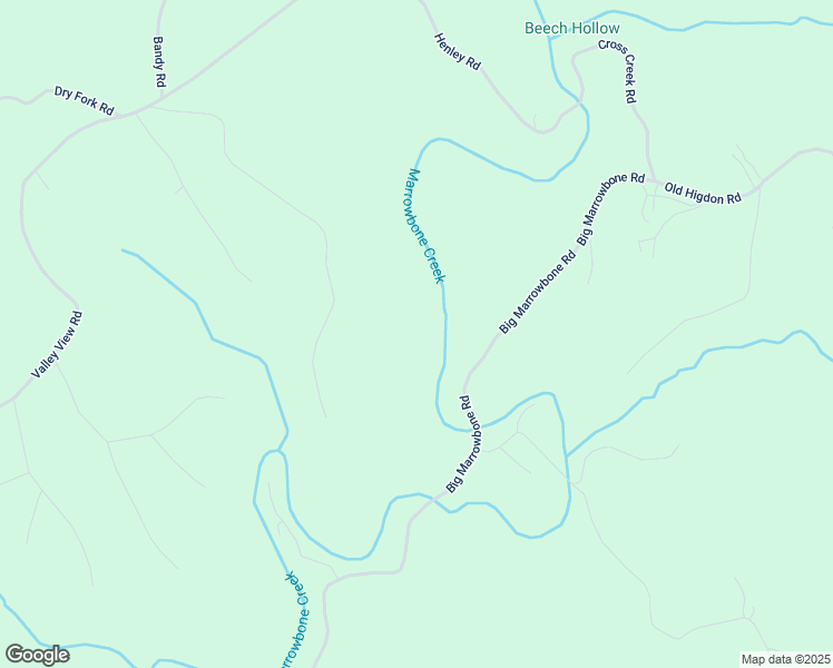 map of restaurants, bars, coffee shops, grocery stores, and more near 1707 Big Marrowbone Road in Cheatham County