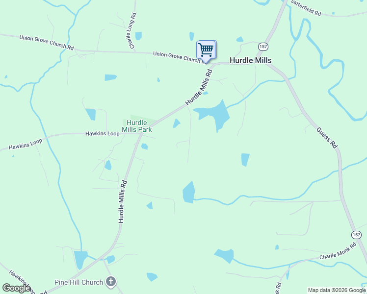 map of restaurants, bars, coffee shops, grocery stores, and more near 226 Etzold Painter Road in Hurdle Mills