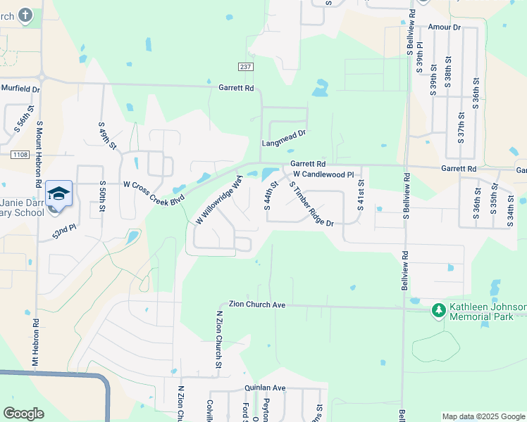 map of restaurants, bars, coffee shops, grocery stores, and more near 6420 South 44th Street in Rogers
