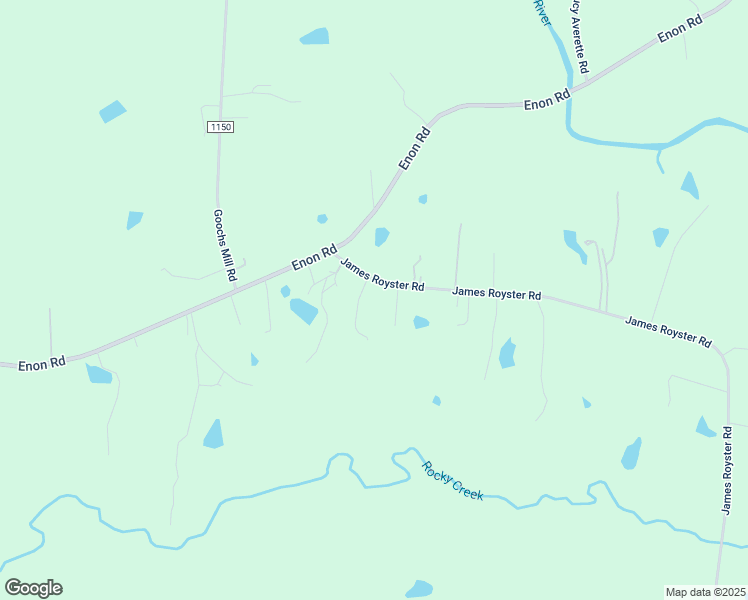 map of restaurants, bars, coffee shops, grocery stores, and more near 4703 James Royster Road in Oxford