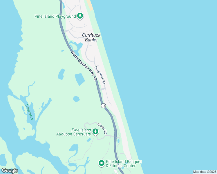 map of restaurants, bars, coffee shops, grocery stores, and more near 383 Deep Neck Road in Corolla