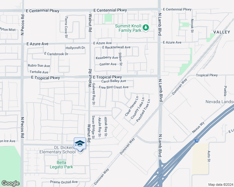 map of restaurants, bars, coffee shops, grocery stores, and more near 5905 Lavender Breeze Street in North Las Vegas
