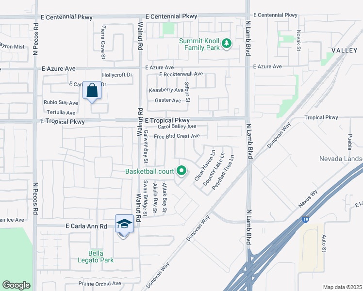 map of restaurants, bars, coffee shops, grocery stores, and more near 5905 Lavender Breeze Street in North Las Vegas