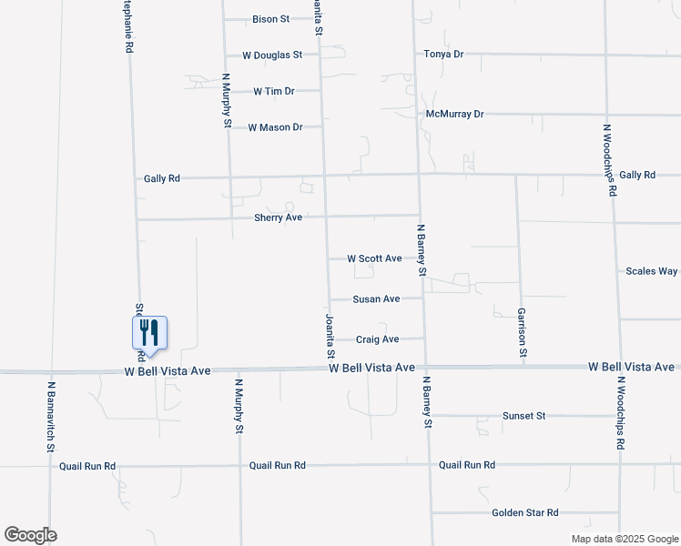 map of restaurants, bars, coffee shops, grocery stores, and more near 3271 Joanita Street in Pahrump