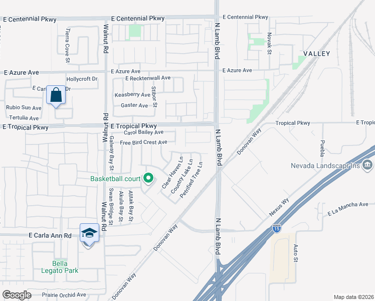 map of restaurants, bars, coffee shops, grocery stores, and more near 4204 Seclusion Bay Avenue in North Las Vegas