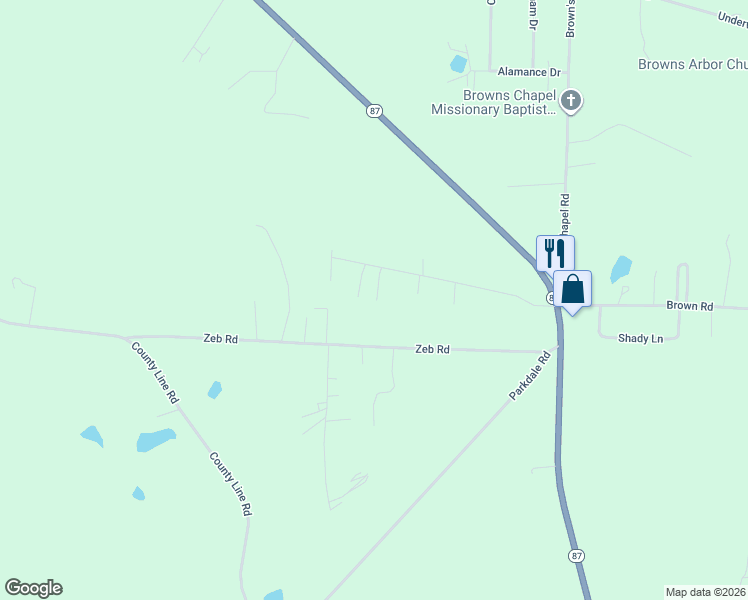 map of restaurants, bars, coffee shops, grocery stores, and more near 441 Westview Road in Gibsonville