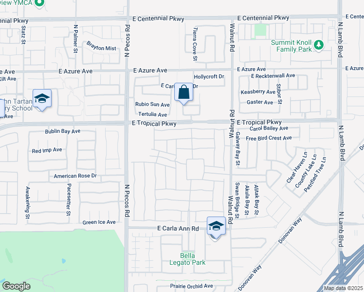 map of restaurants, bars, coffee shops, grocery stores, and more near 3712 Garnet Heights Avenue in North Las Vegas