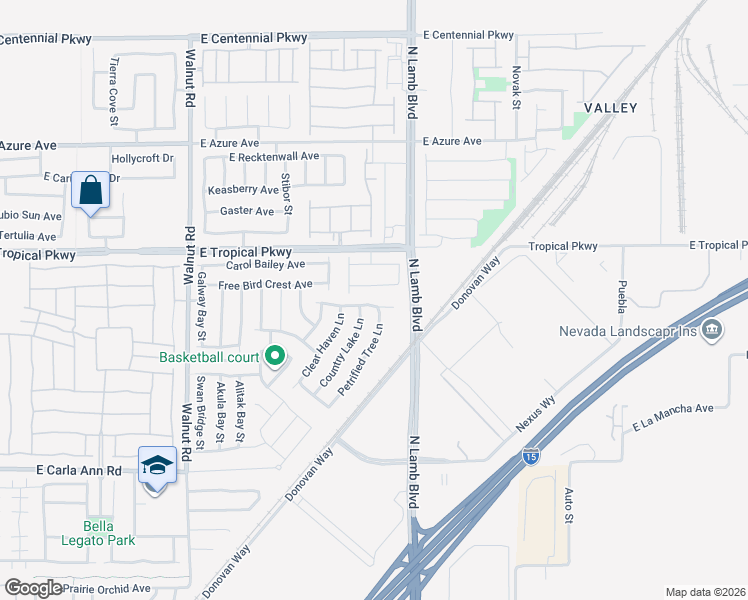 map of restaurants, bars, coffee shops, grocery stores, and more near 4228 Seclusion Bay Avenue in North Las Vegas