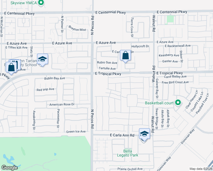 map of restaurants, bars, coffee shops, grocery stores, and more near 5913 Saratoga Reserve Street in North Las Vegas