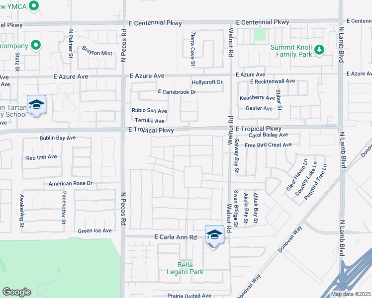 map of restaurants, bars, coffee shops, grocery stores, and more near 3725 Rocklin Peak Avenue in North Las Vegas