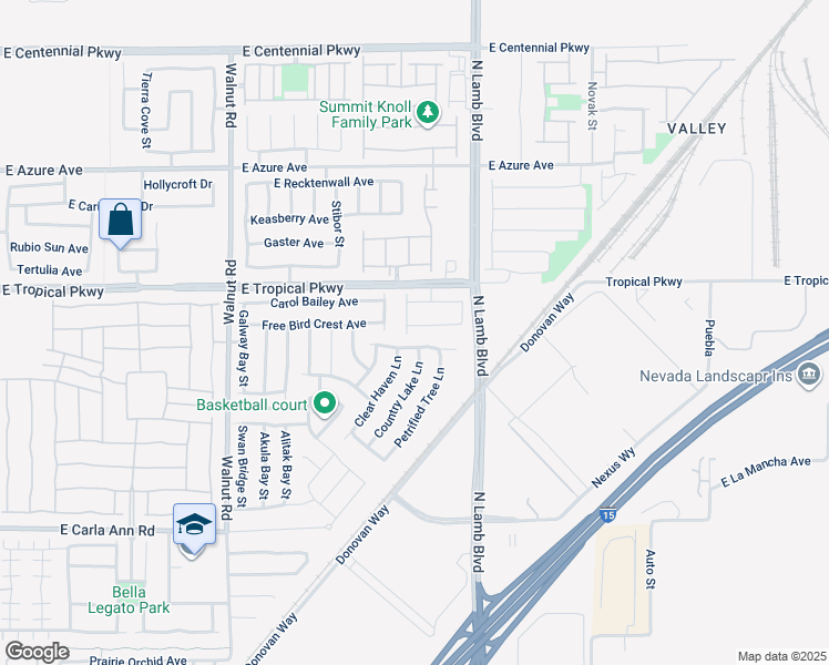 map of restaurants, bars, coffee shops, grocery stores, and more near 4205 Zilker Park Avenue in North Las Vegas