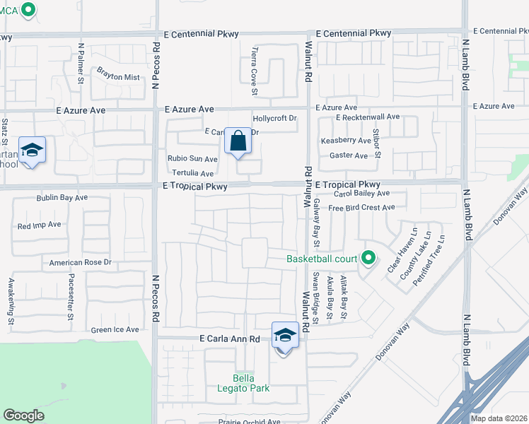 map of restaurants, bars, coffee shops, grocery stores, and more near 3757 Citrus Heights Avenue in North Las Vegas