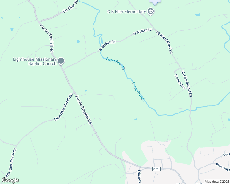 map of restaurants, bars, coffee shops, grocery stores, and more near 1802 Austin Traphill Road in Elkin