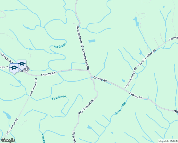 map of restaurants, bars, coffee shops, grocery stores, and more near 56-60 Kenneytown Road in Greeneville