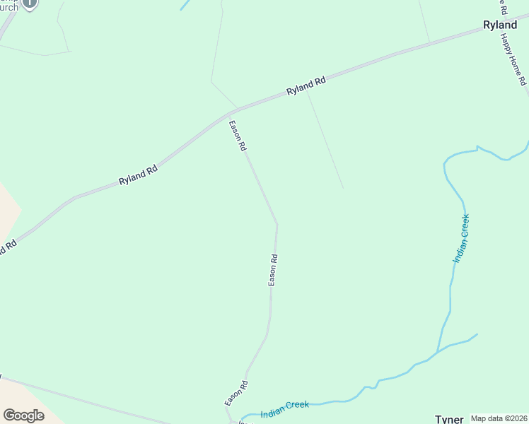 map of restaurants, bars, coffee shops, grocery stores, and more near 227 Eason Road in Tyner