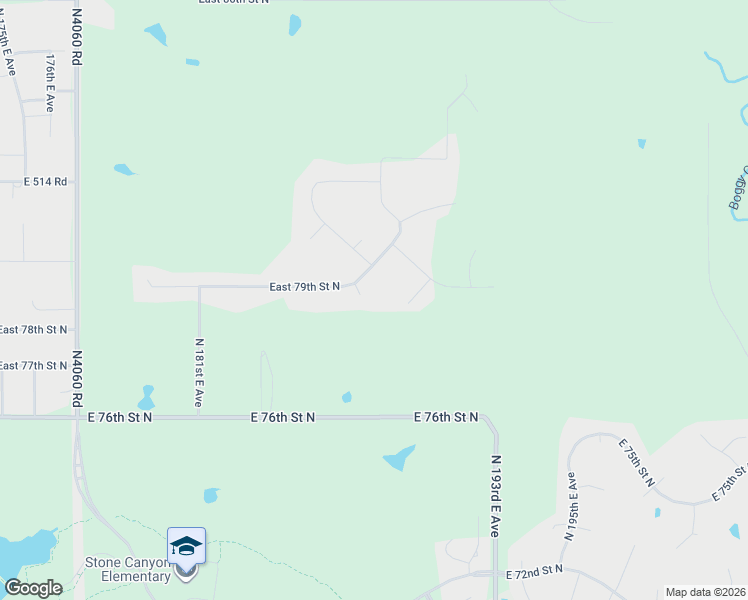 map of restaurants, bars, coffee shops, grocery stores, and more near 7843 North 186th East Avenue in Owasso