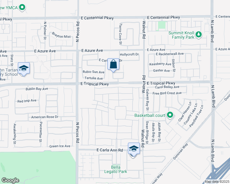 map of restaurants, bars, coffee shops, grocery stores, and more near 3724 Rocklin Peak Avenue in North Las Vegas
