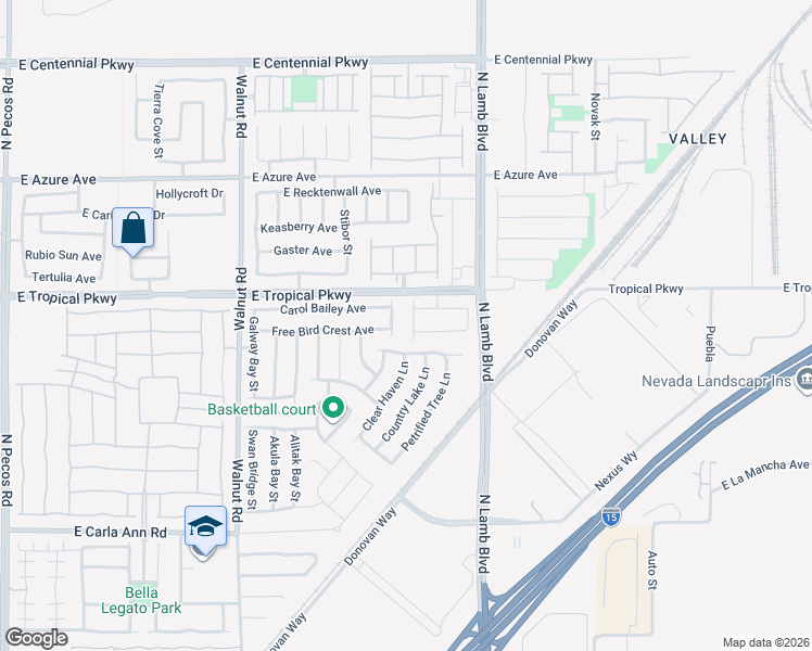 map of restaurants, bars, coffee shops, grocery stores, and more near 5940 Dakota Bay Street in North Las Vegas