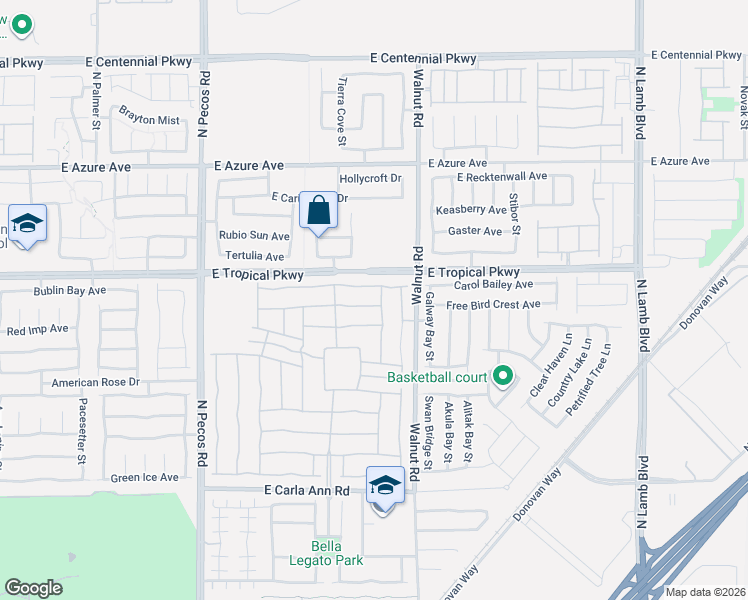 map of restaurants, bars, coffee shops, grocery stores, and more near 3757 Citrus Heights Avenue in North Las Vegas