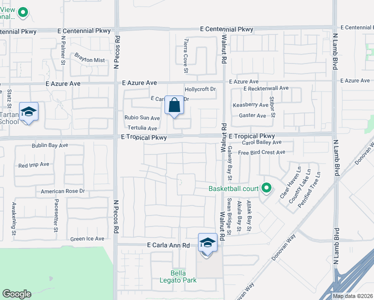 map of restaurants, bars, coffee shops, grocery stores, and more near 3757 Citrus Heights Avenue in North Las Vegas