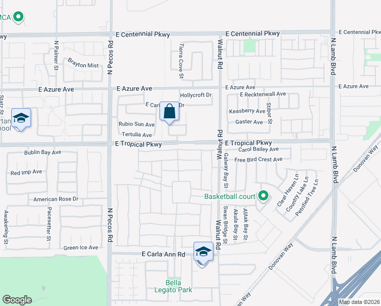 map of restaurants, bars, coffee shops, grocery stores, and more near 3757 Citrus Heights Avenue in North Las Vegas