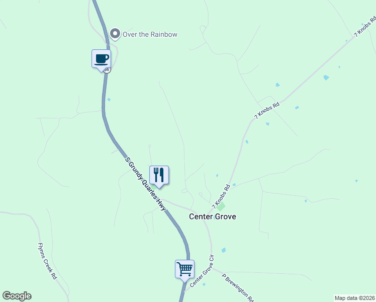 map of restaurants, bars, coffee shops, grocery stores, and more near 280 Hailey Ridge Lane in Gainesboro