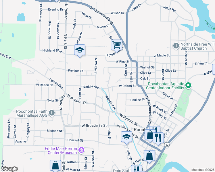1320 West Dalton Street, Pocahontas AR Walk Score
