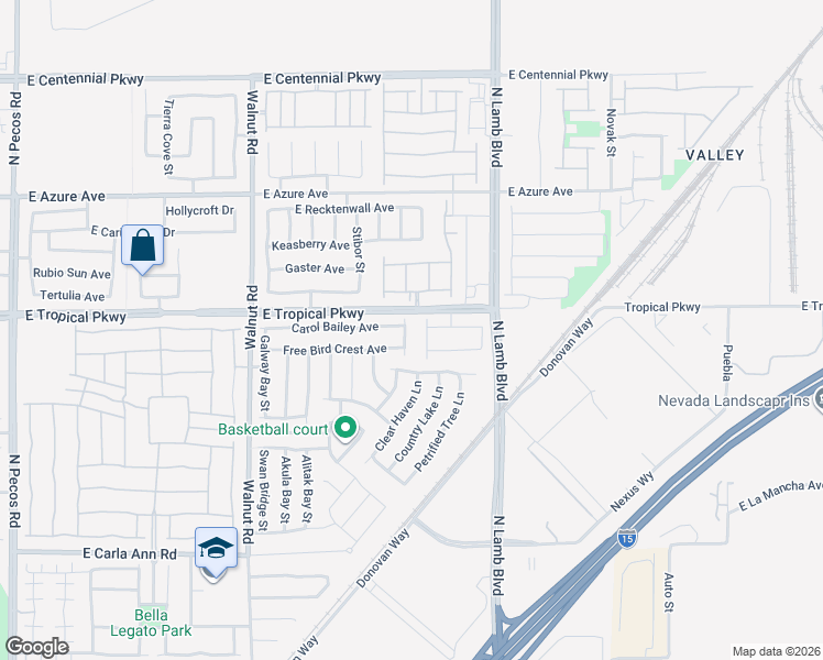 map of restaurants, bars, coffee shops, grocery stores, and more near 5940 Dakota Bay Street in North Las Vegas