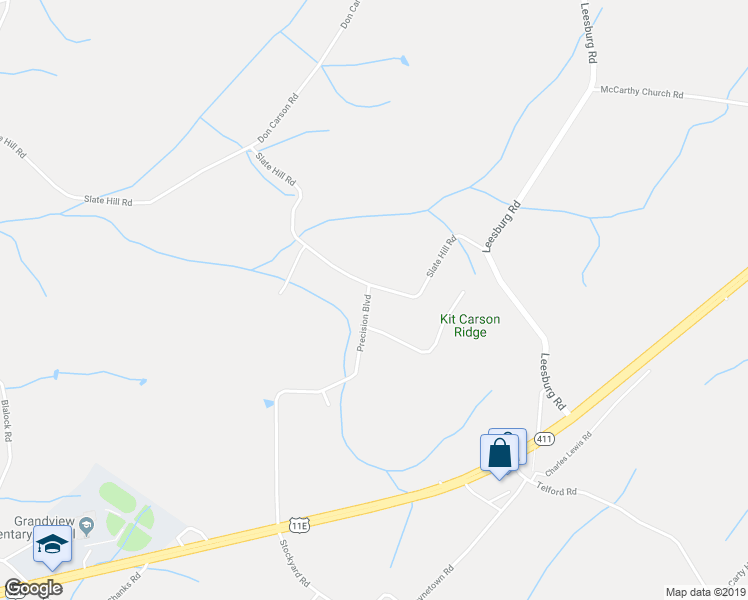 map of restaurants, bars, coffee shops, grocery stores, and more near 282 Precision Boulevard in Telford