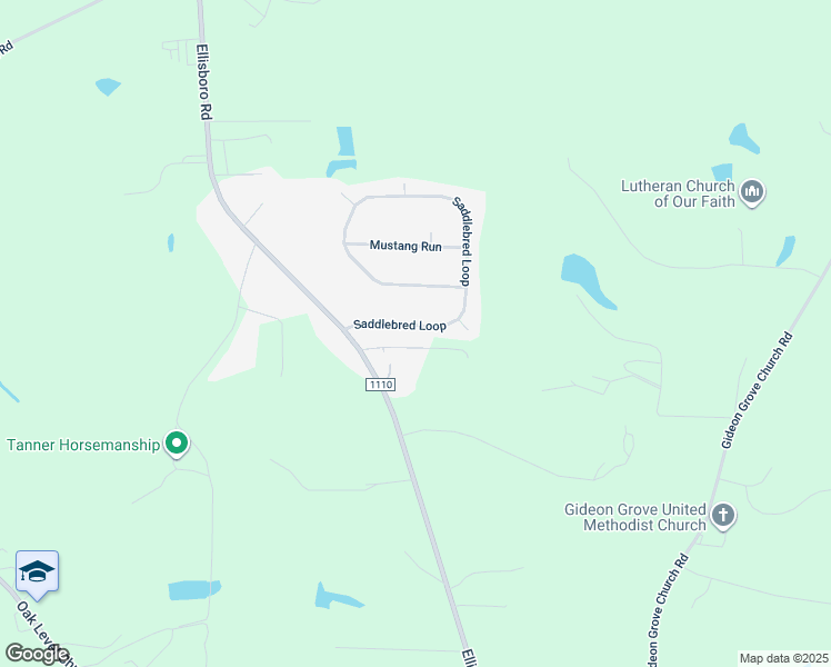 map of restaurants, bars, coffee shops, grocery stores, and more near 160 Saddlebred Loop in Stokesdale