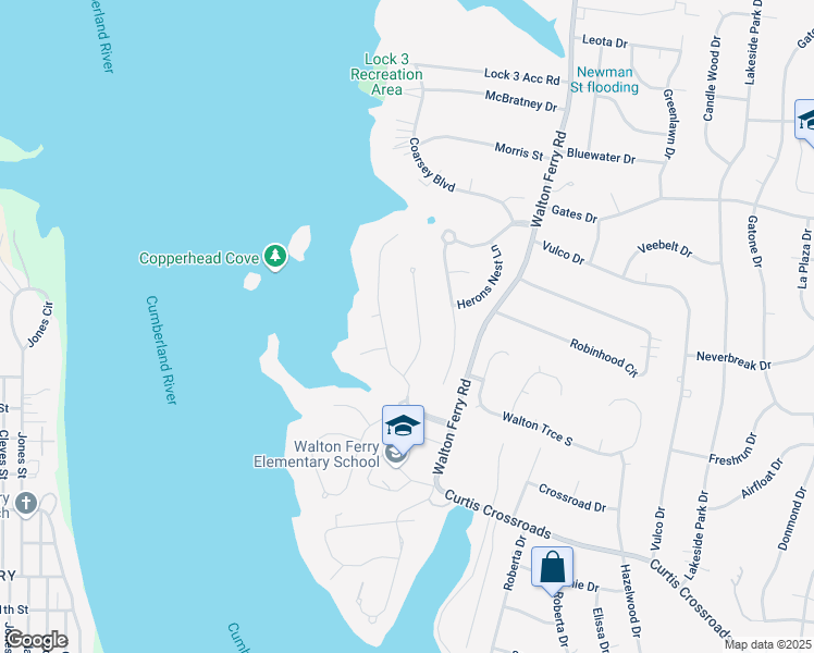 map of restaurants, bars, coffee shops, grocery stores, and more near 116 Shorecrest Circle in Hendersonville