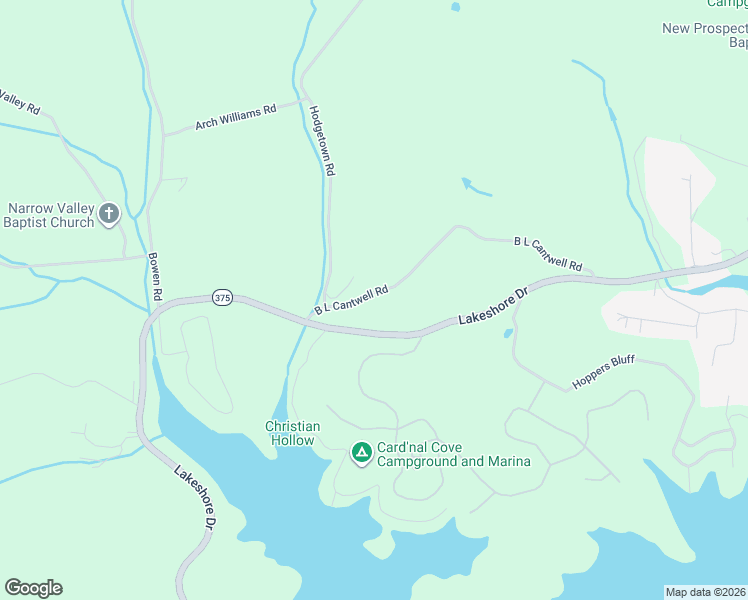 map of restaurants, bars, coffee shops, grocery stores, and more near 1000 Lakeshore Drive in Rutledge